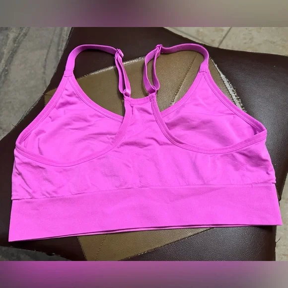 Pink Active Victoria Secret Seamless Sport Bra, NO pads. - Picture 2 of 7